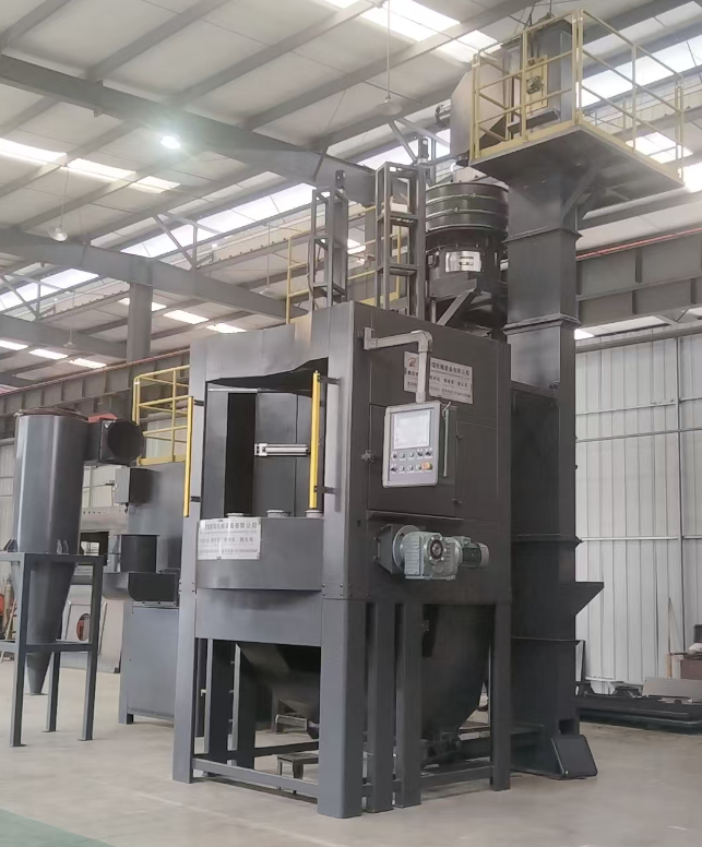 河北转盘式喷砂机 提升圆形工件处理效率